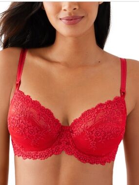 Wacoal Women's Embrace Lace Underwire Bra in Equestrian Red | Size: 38D NWT